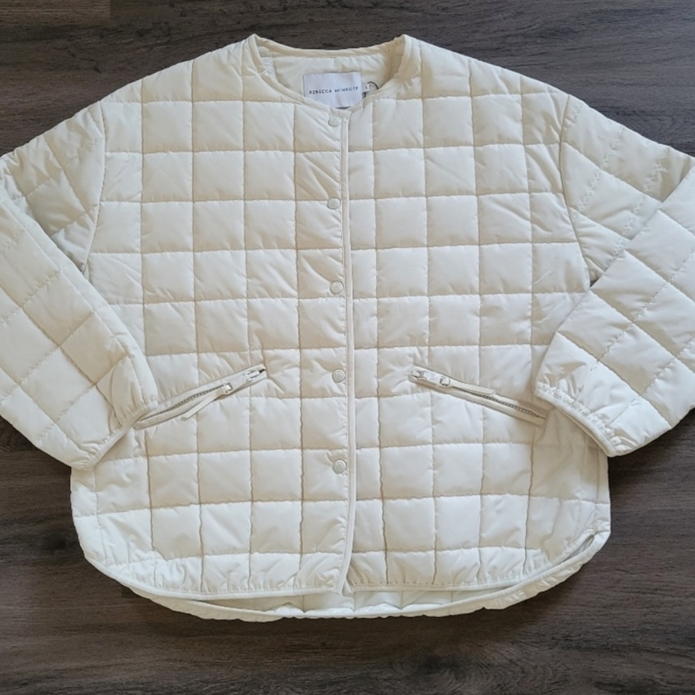 Rebecca Minkoff White Quilted Jacket